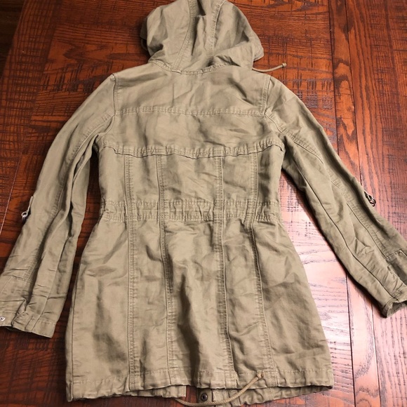 Army Green Trench Utility Jacket (Women’s S) - Picture 2 of 3